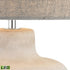 Elk Rockport 17 Inch High 1 Light Table Lamp in Polished Concrete Includes LED Bulb Model: D2950-LED