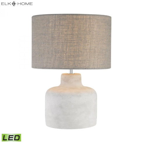 Elk Rockport 17 Inch High 1 Light Table Lamp in Polished Concrete Includes LED Bulb Model: D2950-LED