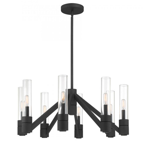 Elk Rohe 28 Inch Wide 8 Light Chandelier Aged Brass in Oxidized Brass Finish Model: 6518-AN-CL