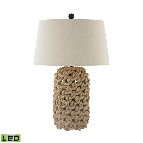 Elk Rope 29.5 Inch High 1 Light Table Lamp in Natural Includes LED Bulb Model: D3050-LED