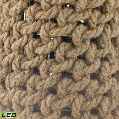 Elk Rope 29.5 Inch High 1 Light Table Lamp in Natural Includes LED Bulb Model: D3050-LED