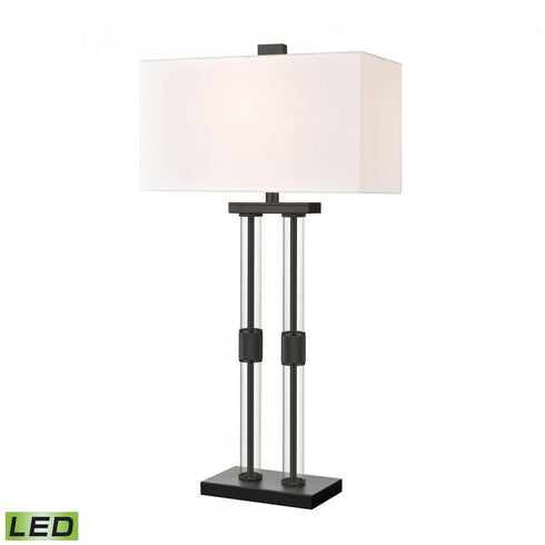 Elk_discontinued Roseden Court 34 Inch High 1 Light Table Lamp Matte Black Includes LED Bulb in Clear Finish Model: H0019-9568-LED