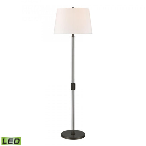Elk Roseden Court 62 Inch High 1 Light Floor Lamp Black Includes LED Bulb in Clear Finish Model: H0019-9569B-LED