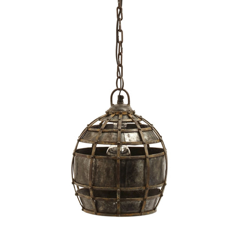 Elk Round Fortress Pendant Light in Silver Finish Model: 135008
