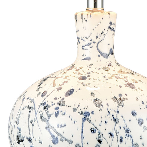 Elk Rueben Crescent TABLE LAMP in Blue Finish Model: H0019-8030