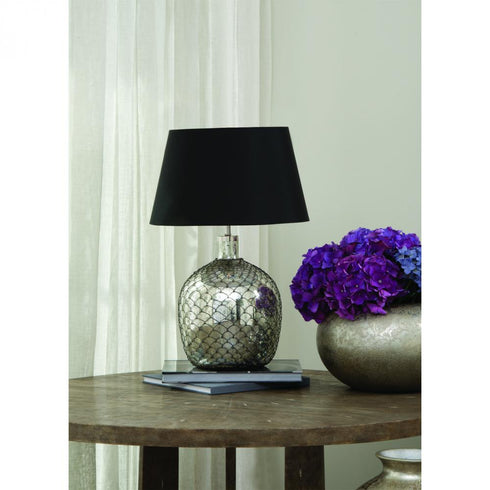 Elk Rustique Table Lamp in Antique Silver Black Black Finish Model: 980367