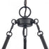Elk Rydell 24.5 Inch Wide 5 Light Chandelier in Matte Black and Parchment Model: EC89766/5