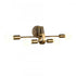 Elk Sabine 24 Inch Wide 4 Light Vanity Light Pecan with Brushed Gold Model: 69323/4