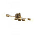 Elk Sabine 24 Inch Wide 4 Light Vanity Light Pecan with Brushed Gold Model: 69323/4
