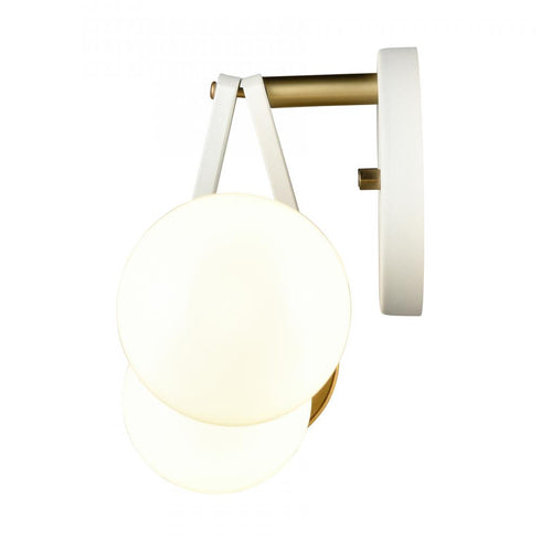 Elk Sabine 24 Inch Wide 4 Light Vanity Light Textured White with Brushed Gold Model: 69313/4