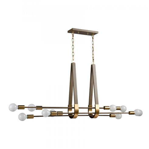 Elk Sabine 58'' Wide 10 Light Linear Chandelier Model: 69326/10