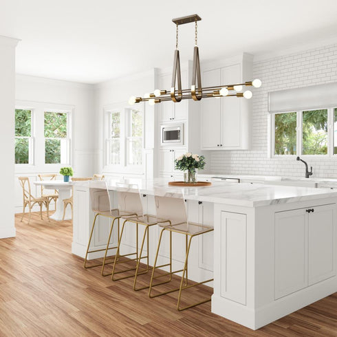Elk Sabine 58'' Wide 10 Light Linear Chandelier Model: 69326/10