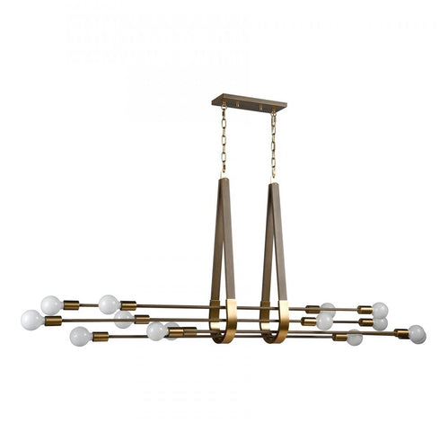 Elk Sabine 72'' Wide 14 Light Linear Chandelier Model: 69327/14