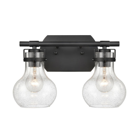 Elk Salamanca 15.5 Inch Wide 2 Light Vanity Light in Matte Black Model: 18671/2