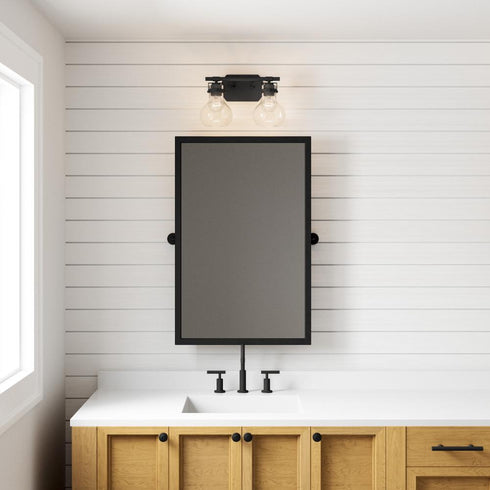 Elk Salamanca 15.5 Inch Wide 2 Light Vanity Light in Matte Black Model: 18671/2