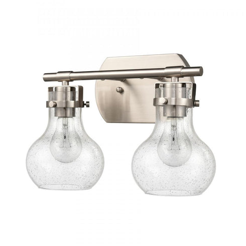 Elk Salamanca 15.5 Inch Wide 2 Light Vanity Light in Satin Nickel Model: 18661/2