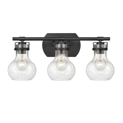 Elk Salamanca 21 Inch Wide 3 Light Vanity Light in Matte Black Model: 18672/3