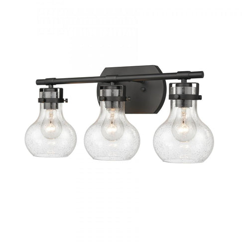 Elk Salamanca 21 Inch Wide 3 Light Vanity Light in Matte Black Model: 18672/3