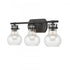 Elk Salamanca 21 Inch Wide 3 Light Vanity Light in Matte Black Model: 18672/3