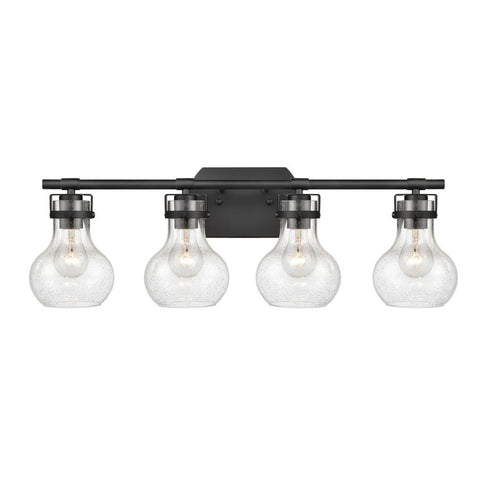 Elk Salamanca 29 Inch Wide 4 Light Vanity Light in Matte Black Model: 18673/4