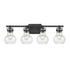 Elk Salamanca 29 Inch Wide 4 Light Vanity Light in Matte Black Model: 18673/4