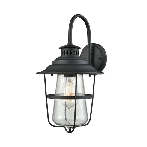 Elk San Mateo SCONCE in Textured Matte Black Finish Model: 45120/1
