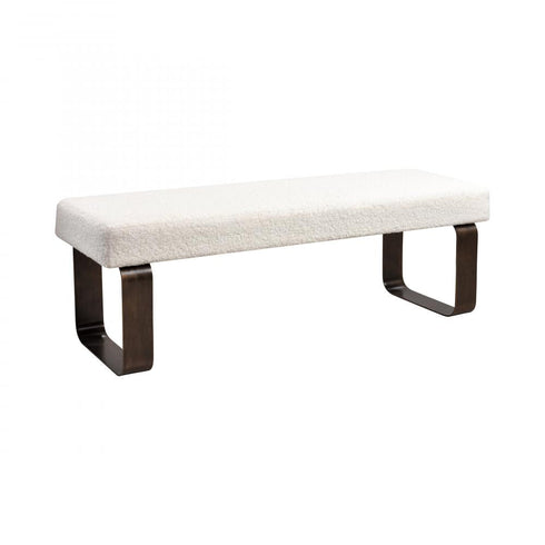 Elk Sander Bench in Aged Bronze Model: H0015-10829