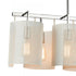 Elk Santa Barbara ISLAND LIGHT in Matte White Polished Chrome Polished Chrome Finish Model: 60155/8