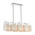 Elk Santa Barbara ISLAND LIGHT in Matte White Polished Chrome Polished Chrome Finish Model: 60155/8
