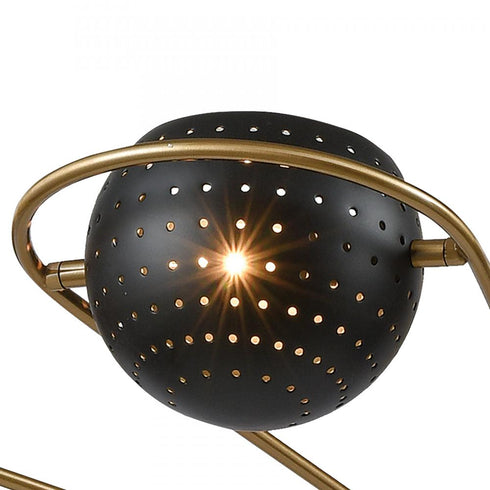 Elk Scarab CHANDELIER in Aged Brass Finish Model: D3875