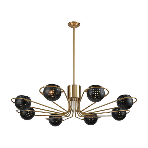 Elk Scarab CHANDELIER in Aged Brass Finish Model: D3875