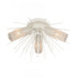 Elk Sea Urchin 20 Inch Wide 3 Light Semi Flush Mount in White Coral Model: 82084/3