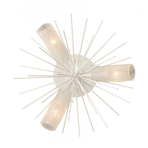 Elk Sea Urchin 20 Inch Wide 3 Light Semi Flush Mount in White Coral Model: 82084/3