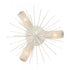 Elk Sea Urchin 20 Inch Wide 3 Light Semi Flush Mount in White Coral Model: 82084/3