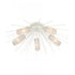Elk Sea Urchin 32 Inch Wide 5 Light Semi Flush Mount in White Coral Model: 82085/5