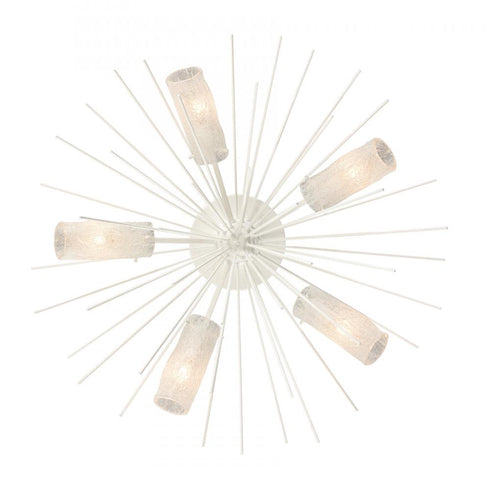 Elk Sea Urchin 32 Inch Wide 5 Light Semi Flush Mount in White Coral Model: 82085/5