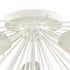 Elk Sea Urchin 32 Inch Wide 5 Light Semi Flush Mount in White Coral Model: 82085/5