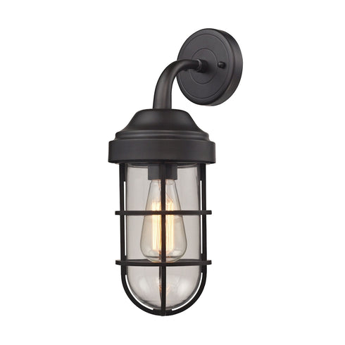 Elk Seaport 1 Light SCONCE in Oil Rubbed Bronze Finish Model: 66365/1