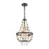 Elk Selene 1 Light CHANDELIER in Matte Black Satin Brass Clear Satin Brass Clear Finish Model: D4715