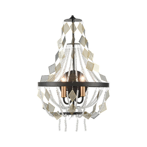 Elk Selene 2 Light SCONCE in Matte Black Satin Brass Clear Satin Brass Clear Finish Model: D4718