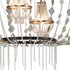 Elk Selene 5 Light CHANDELIER in Matte Black Satin Brass Clear Satin Brass Clear Finish Model: D4717