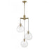 Elk Selina 22 Inch Wide Integrated LED Chandelier in Antique Brass Model: 4743-AN-CL