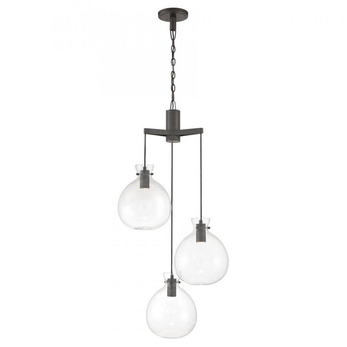 Elk Selina 22 Inch Wide Integrated LED Chandelier in Antique Brass Model: 4743-AN-CL