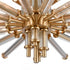 Elk Serena 26 Inch Wide 5 Light Semi Flush Mount Satin Brass Model: 82294/5