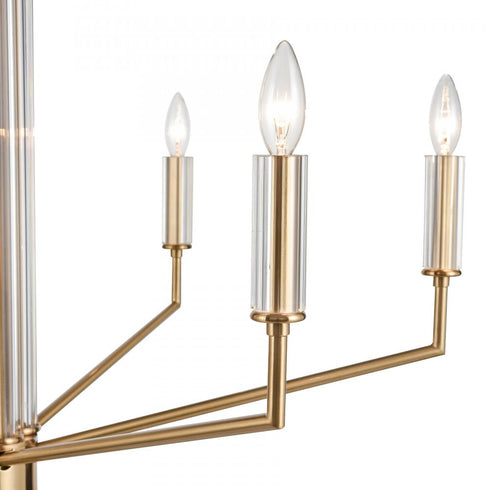 Elk Serena 34'' Wide 6 Light Chandelier Satin Model: 82296/6