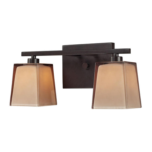 Elk Serenity VANITY LIGHT in Oiled Bronze Finish Model: 11437/2