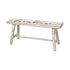 Elk Seta Spell BENCH OTTOMAN in Aged White Finish Model: 351-10726