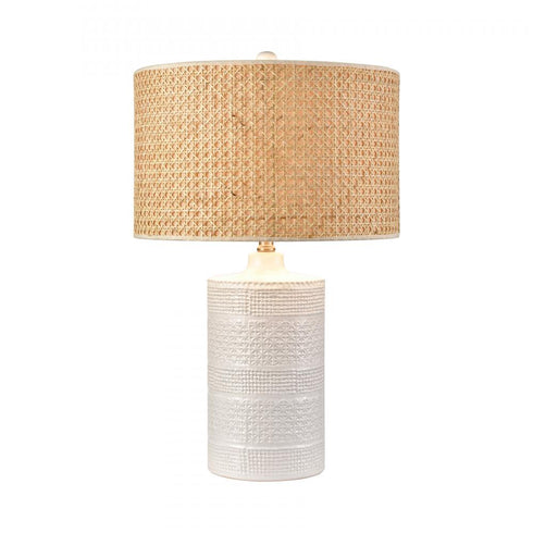 Elk Seymour 24.5 Inch High 1 Light Table Lamp White Glaze in White Glazed Finish Model: S0019-11171