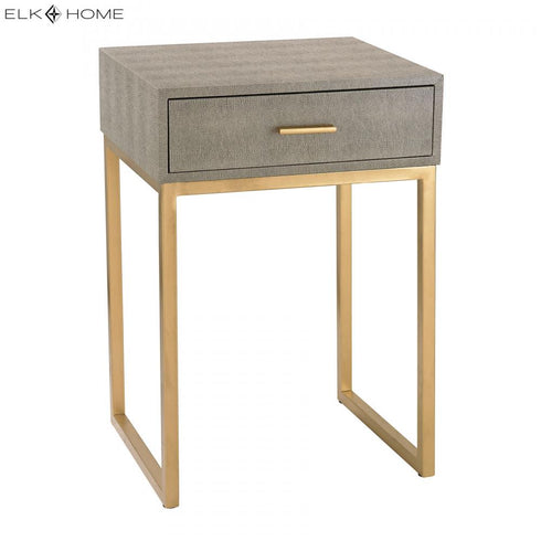 Elk Shagreen ACCENT TABLE in Gray Finish Model: 180-010