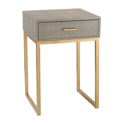 Elk Shagreen ACCENT TABLE in Gray Finish Model: 180-010